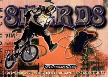 2000 Fleer Adrenaline - Shards Event-Used #NNO Jamie Bestwick Front